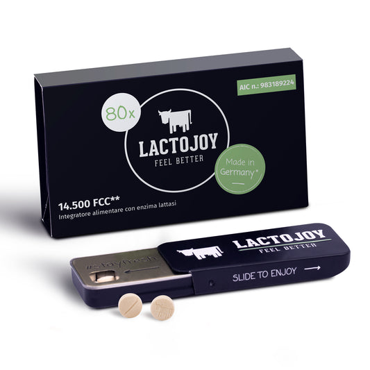 Compresse di lattasi LactoJoy - 14.500 FCC - 80 compresse